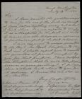 Letter from Captain Thomas Sparrow to Dr. Edward Warren